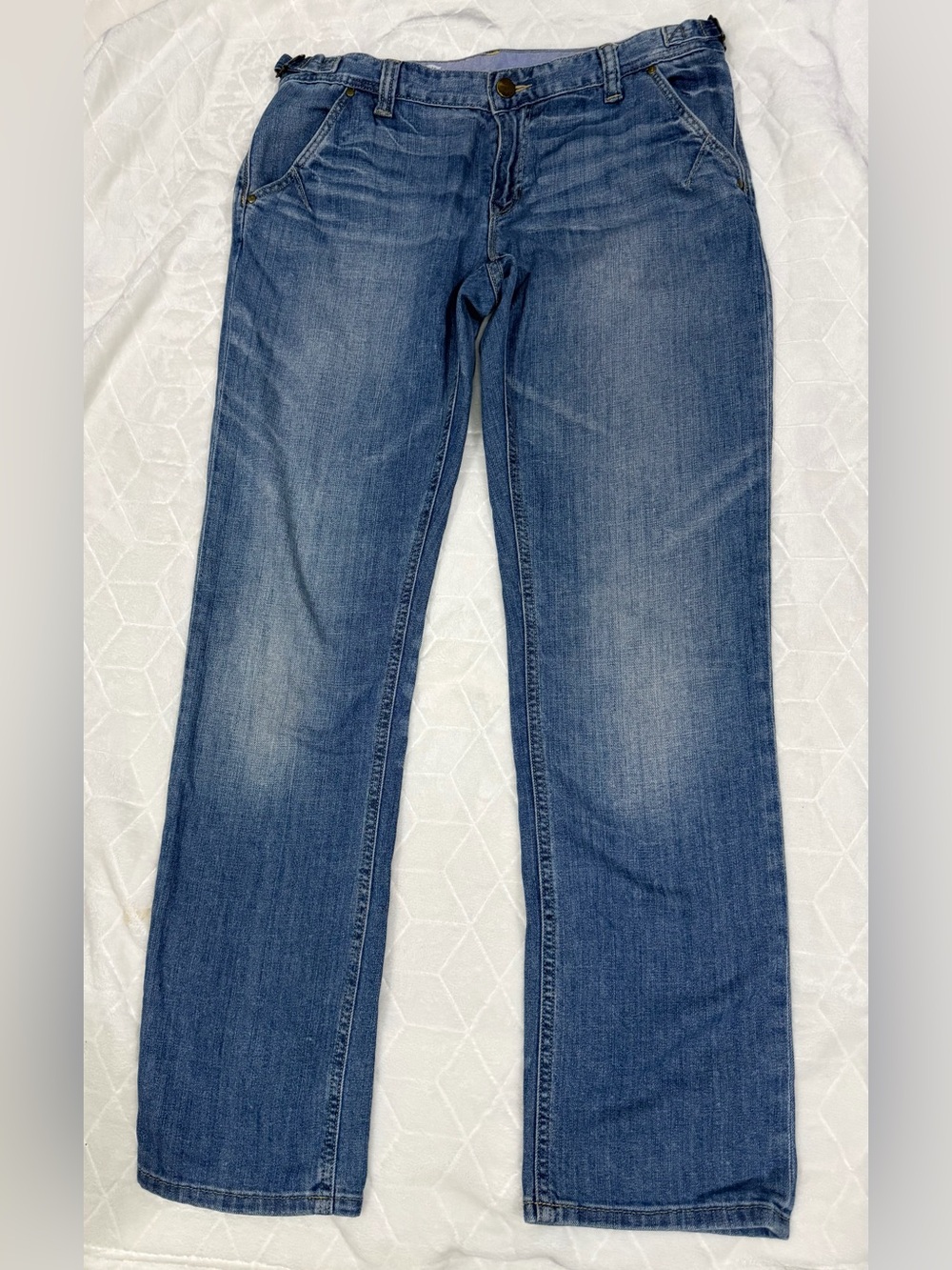 Boyfriend GAP Blue Straight Leg Women's Jeans